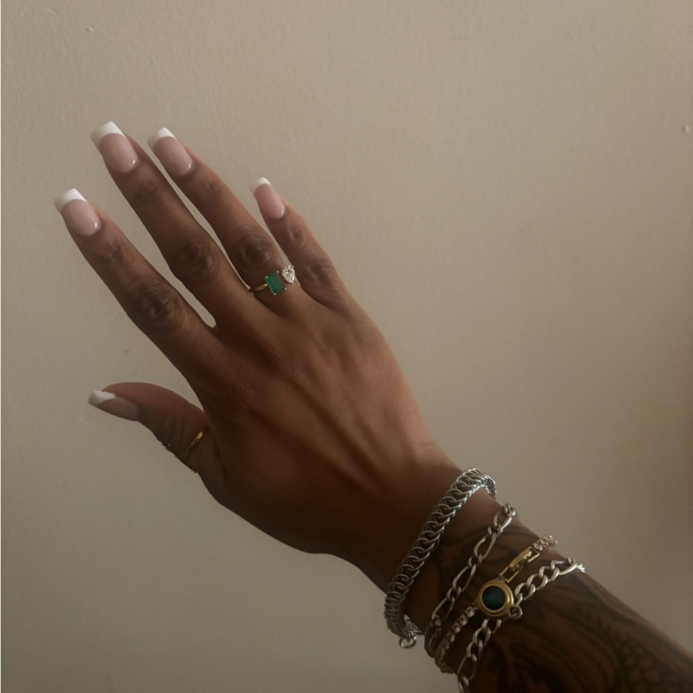 Handmade silver bracelet available w/ claw clasp (first one pictured) 🩶
